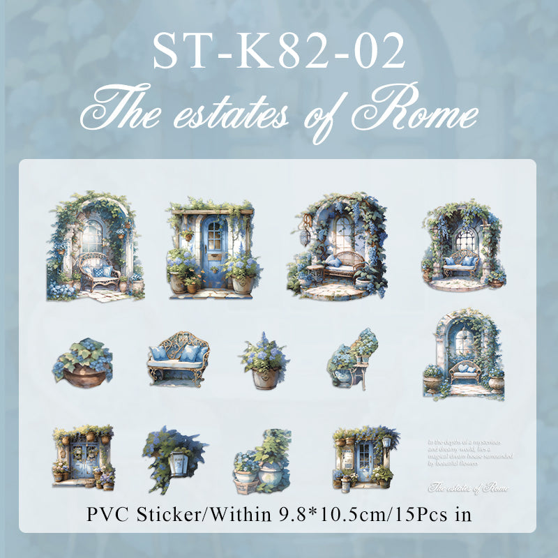 15PCS Dream House Series sticker