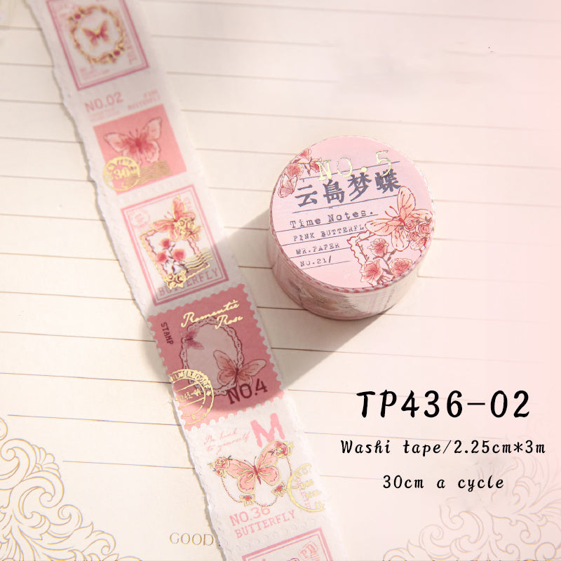 1PCS Time ticket series washi tape