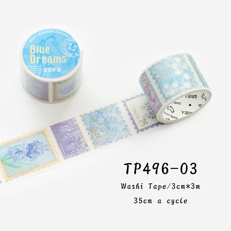 1Pcs Flower Post Office series washi tape