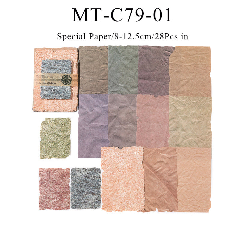 28PCS Paper light series material paper