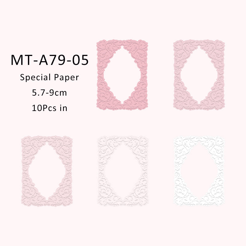 10PCS Find a mountain stream series material paper