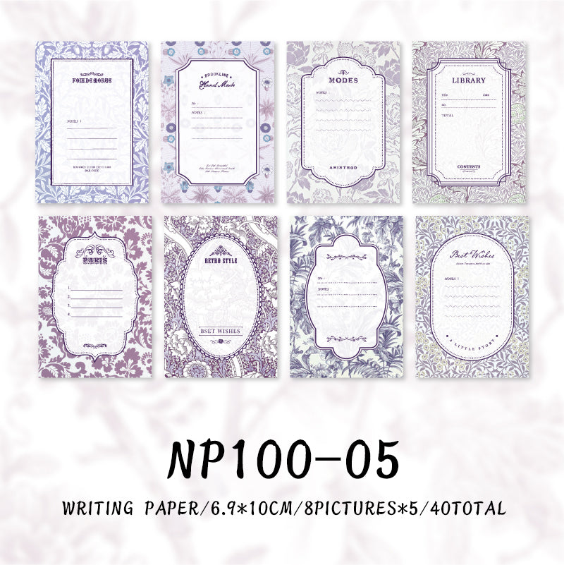 40PCS Years with fragrance series note paper