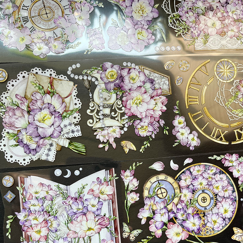 6.5cm*100cm Orchid time Washi/PET Tape