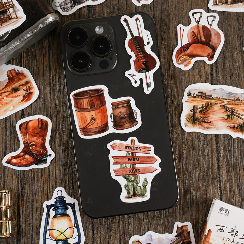 30PCS Western cowboy series sticker