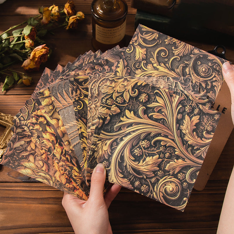 30PCS Passionate Baroque series material paper