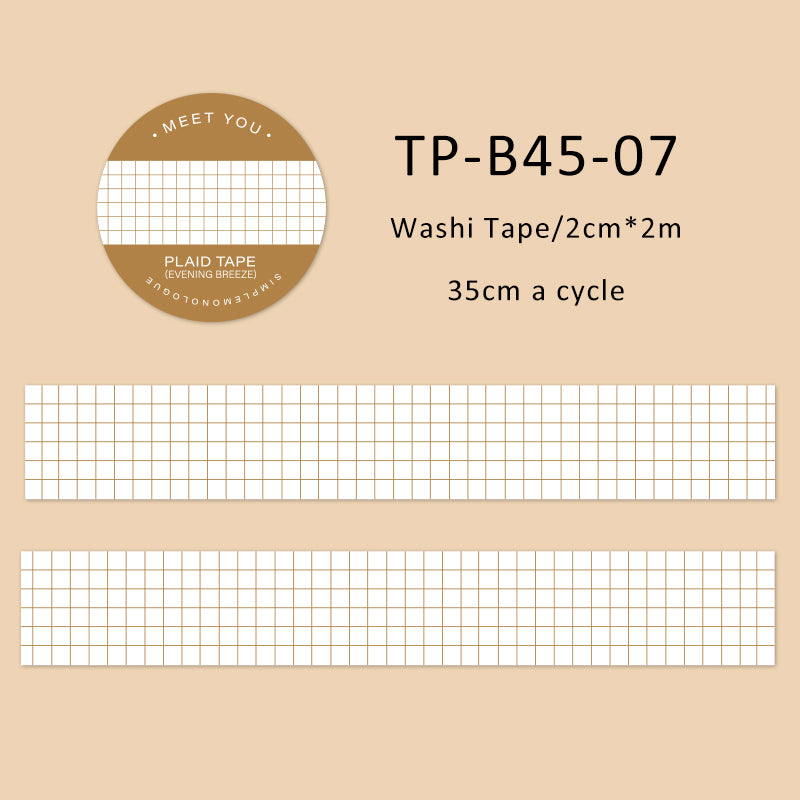 Reduced monologue series washi tape