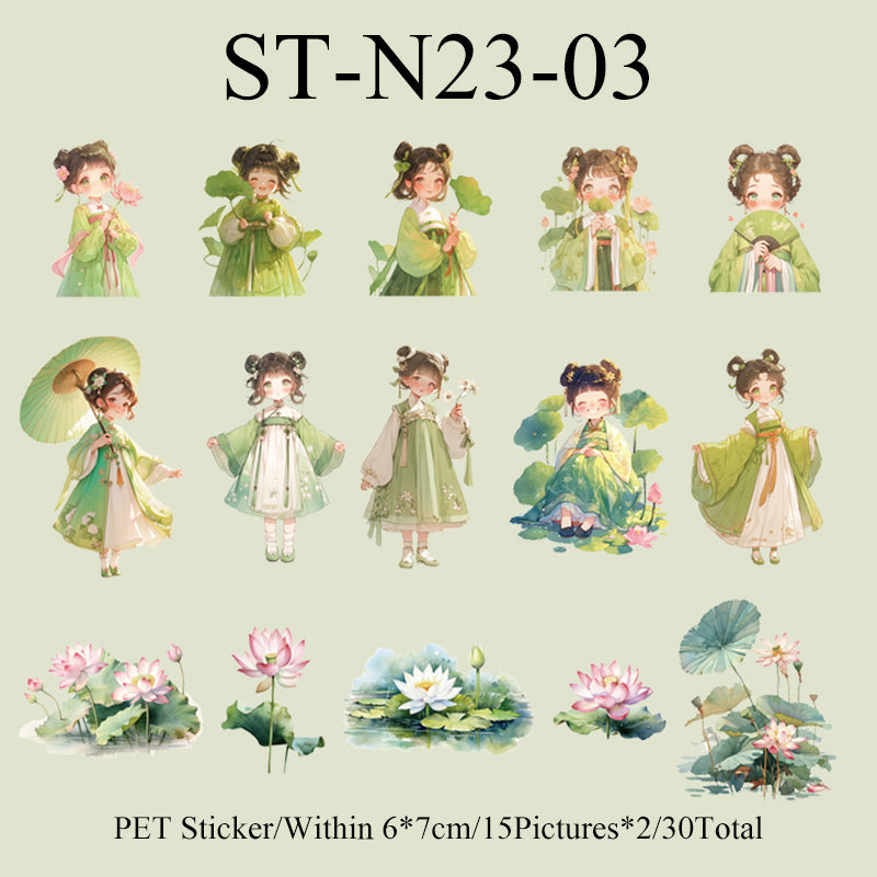 30PCS Variety of girls series sticker