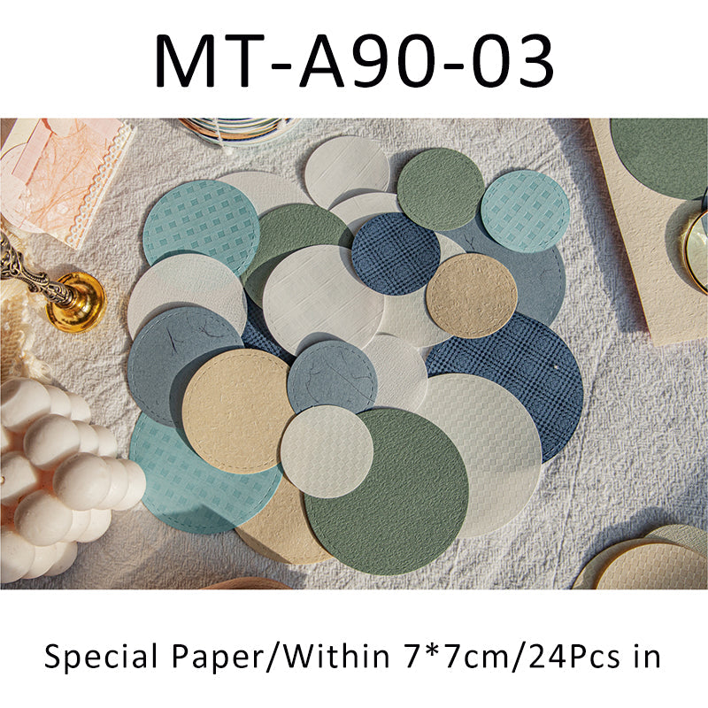 24PCS Poetic series material paper