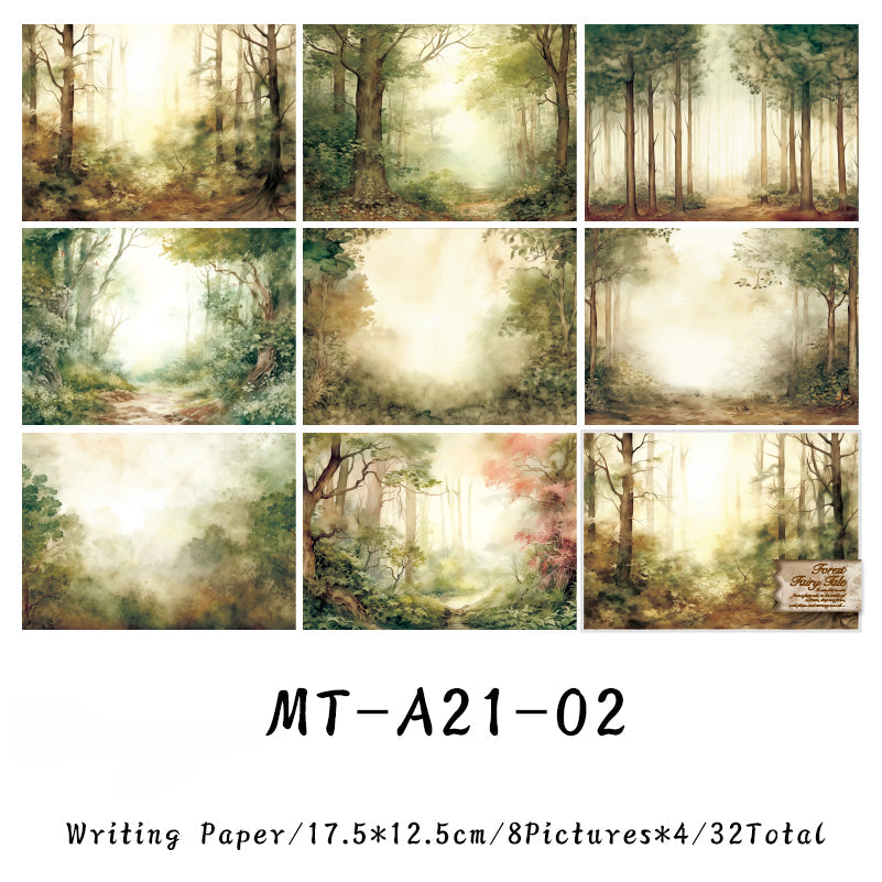 32Sheets Forest Fairy Tales Series material paper