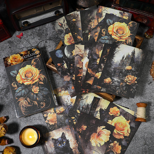 20PCS The Gothic Fantasy series material paper