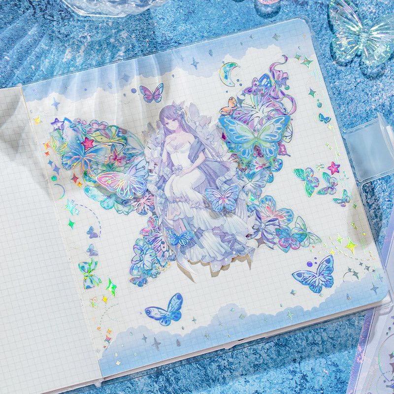 4PCS Dream butterfly series sticker