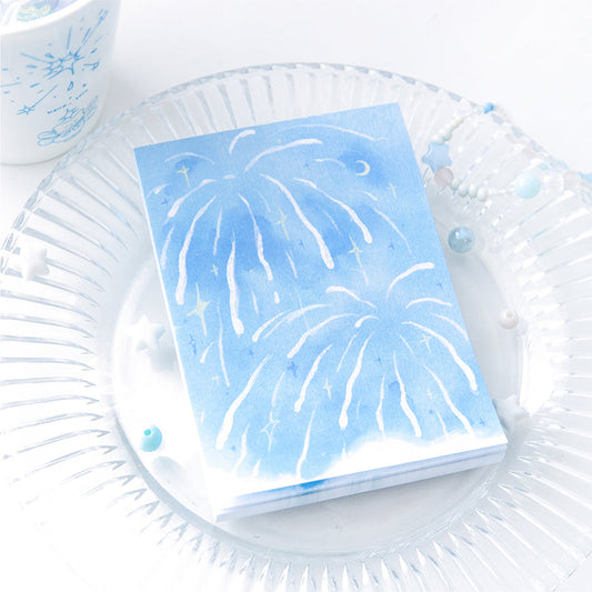 80PCS Blue Dream Series note paper