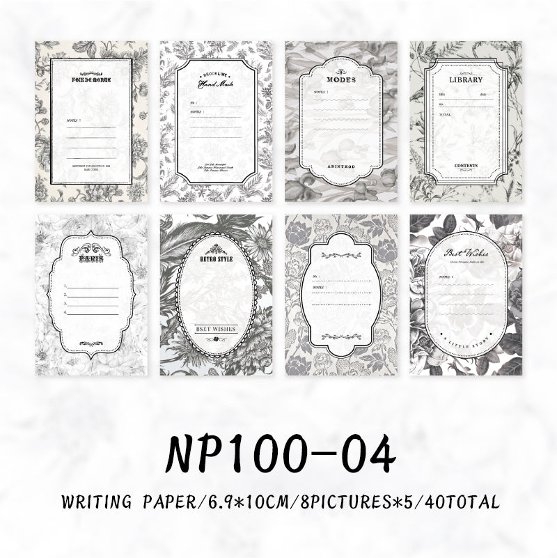 40PCS Years with fragrance series note paper