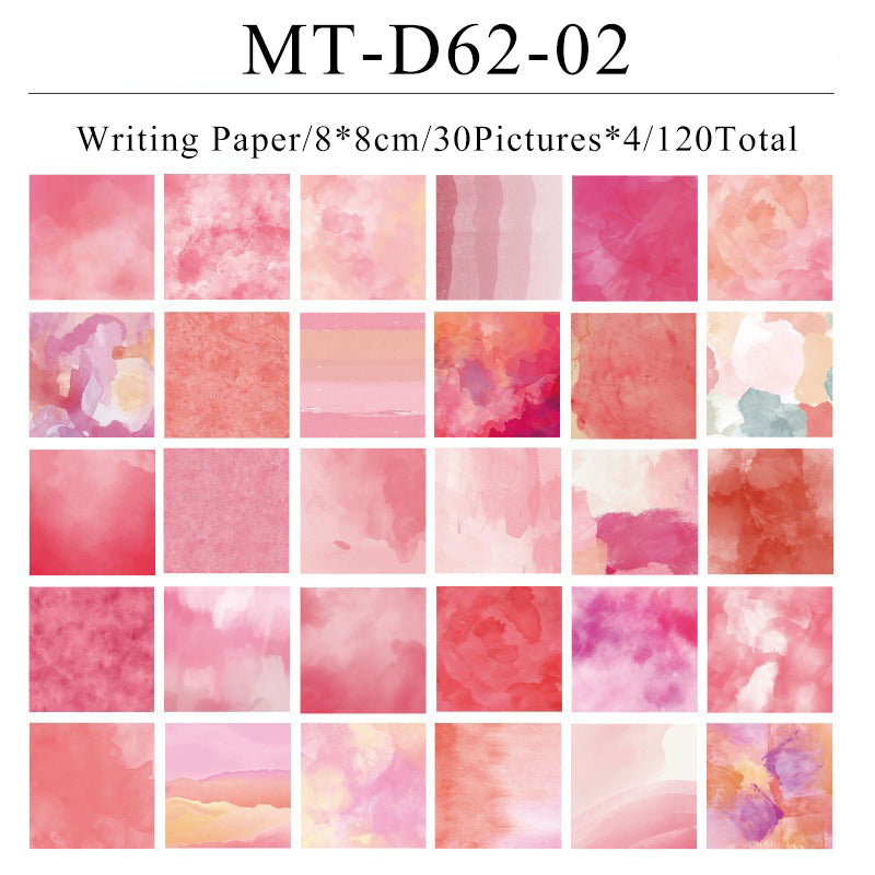 120PCS Wind stop in mid summer series material paper