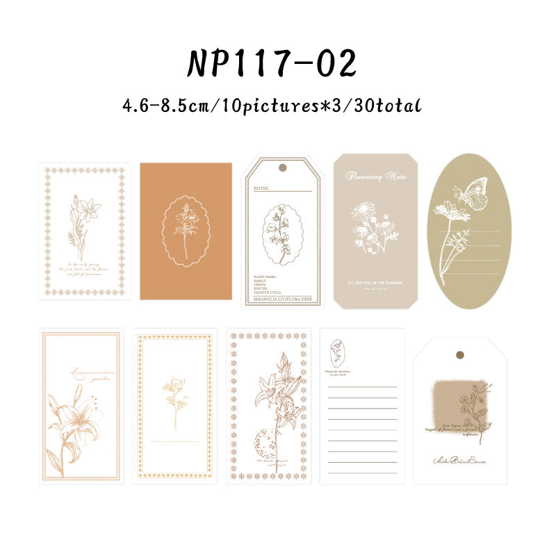 30PCS Forest of all Things series note paper