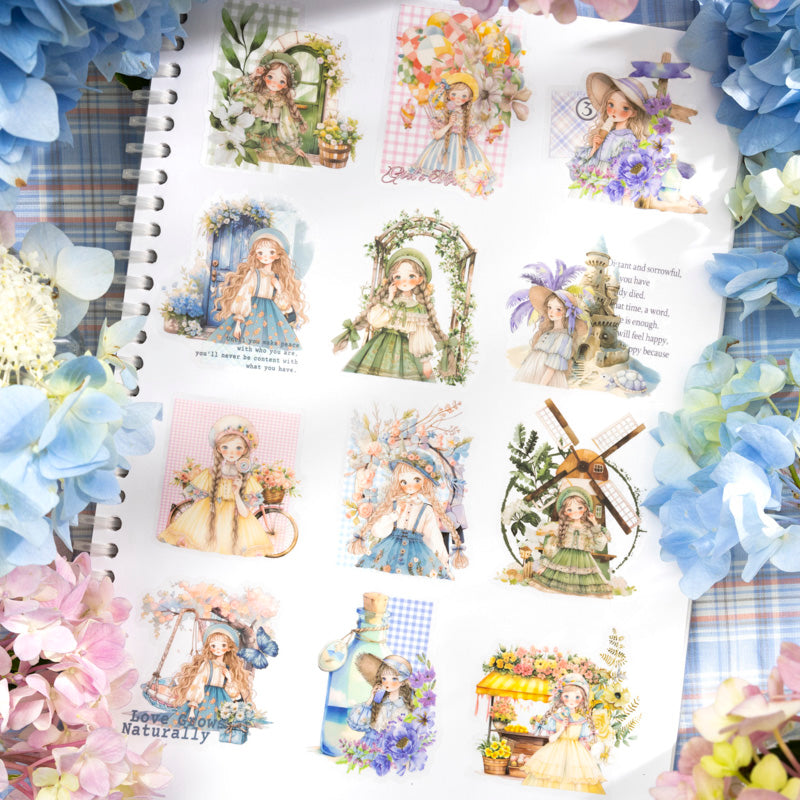 20PCS Early summer sweetheart girl series sticker book