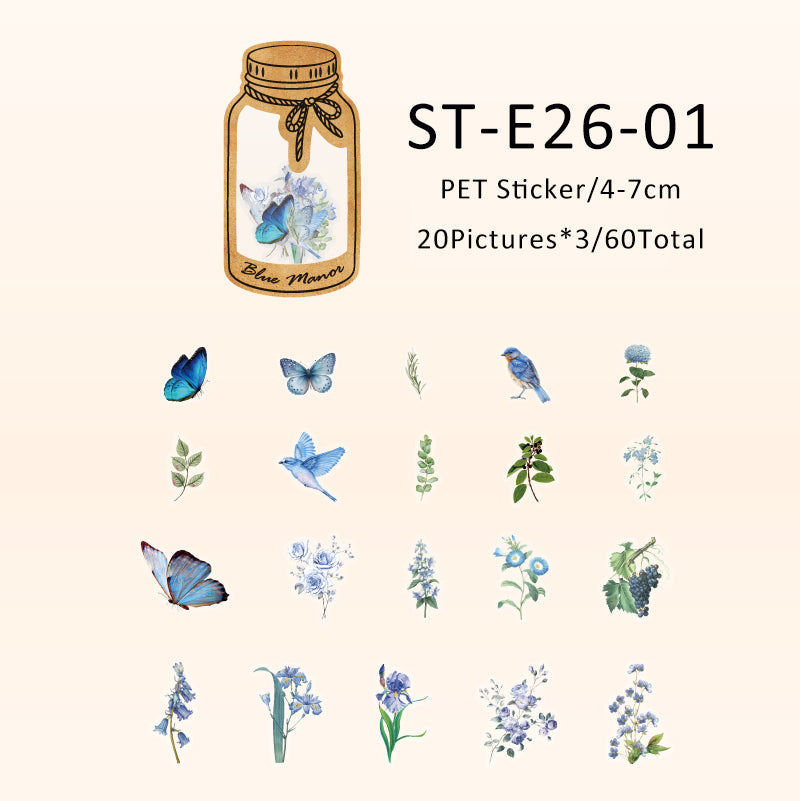 60PCS Nature everything in the bottle series sticker