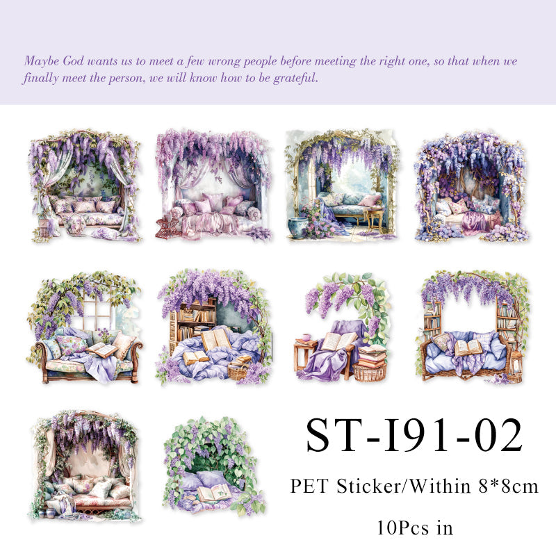 10PCS The scenery in the corner series sticker