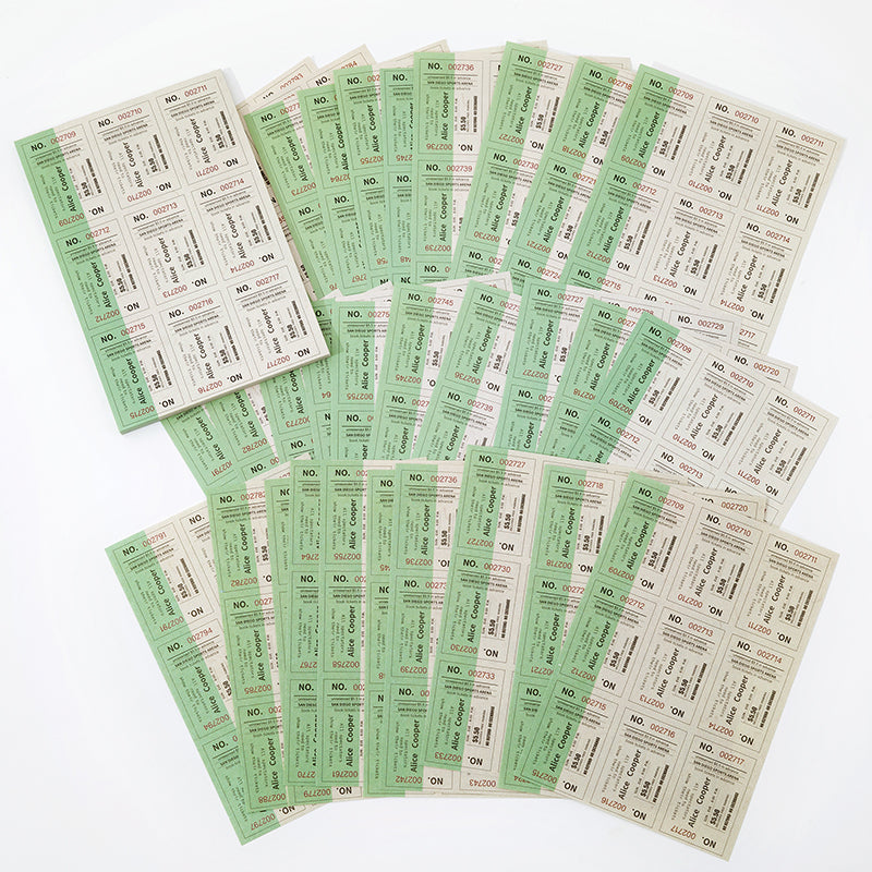 TANGSHI Old Time Ticket Papers 48PCS