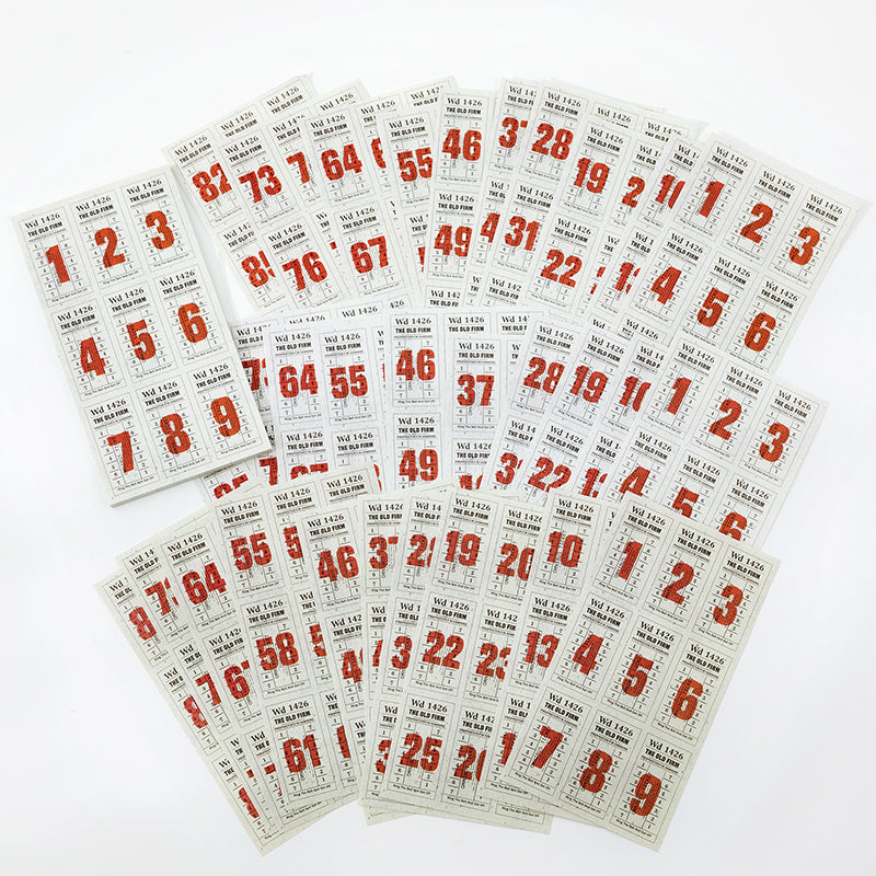 TANGSHI Old Time Ticket Papers 48PCS