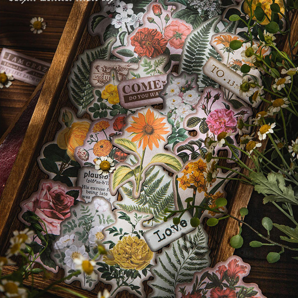 Vintage Plant Theme Sticker