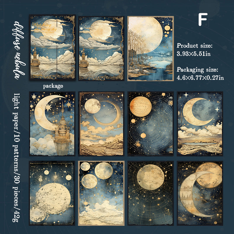 Star Sky Scrapbook Paper