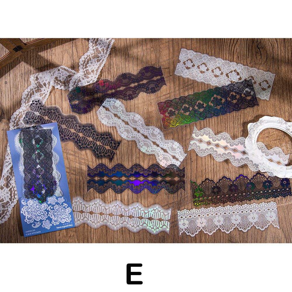 Transparent Lace Stickers