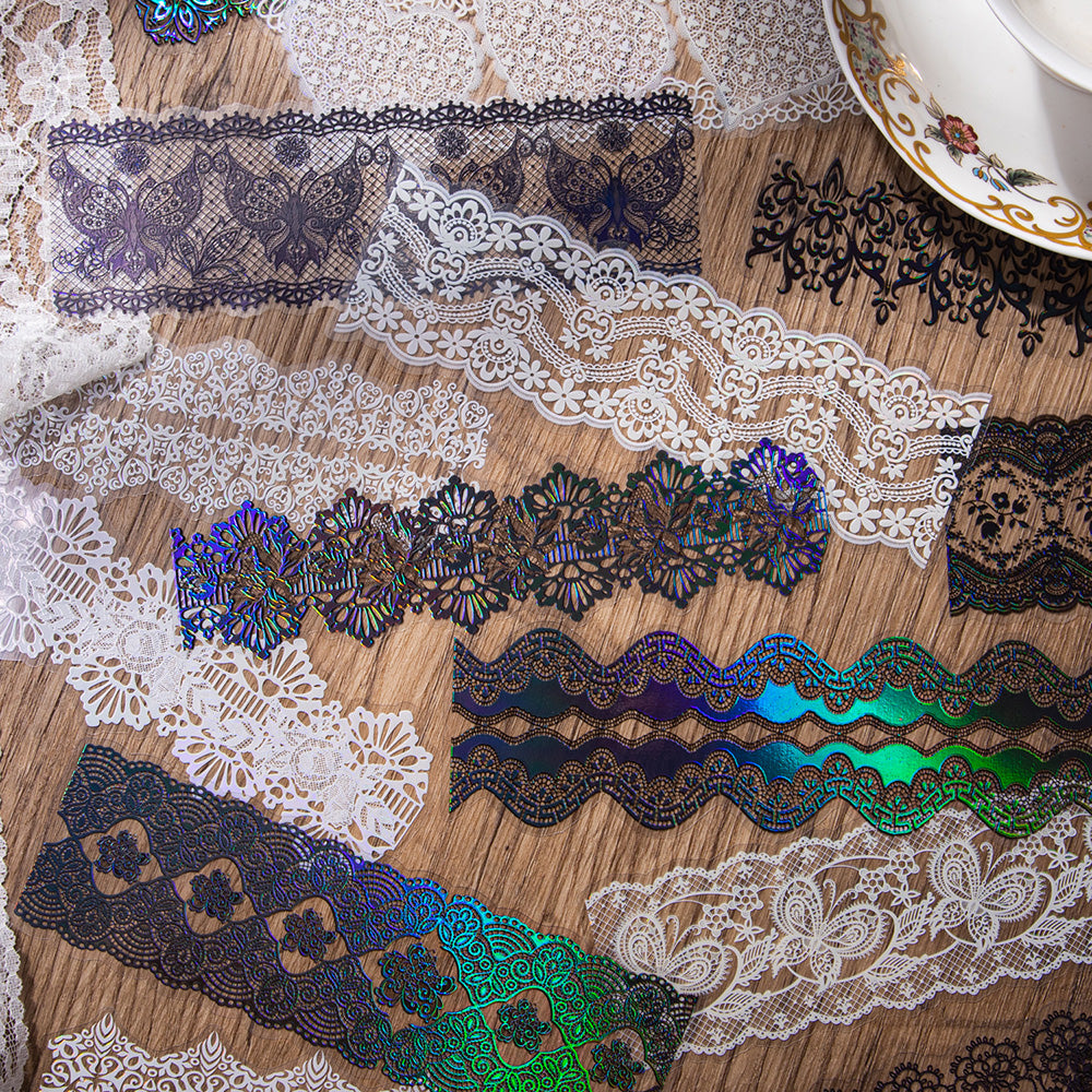 Transparent Lace Stickers