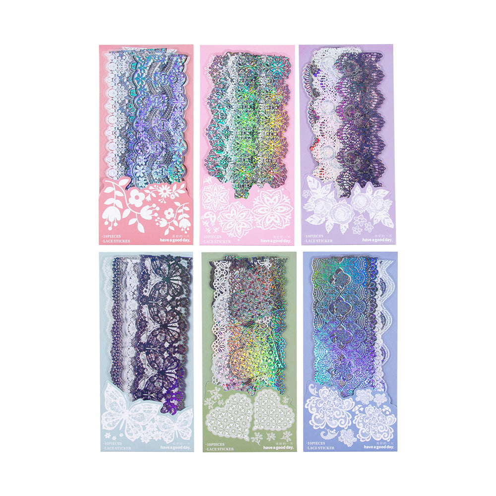 Transparent Lace Stickers