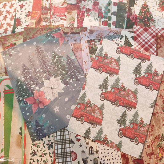 Merry Christmas Scrapbook Paper