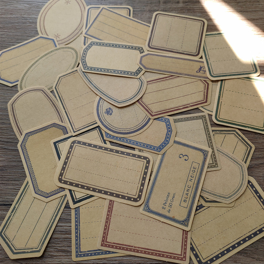 Vintage Label Stickers 30PCS