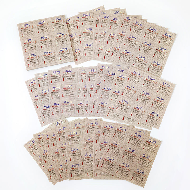 TANGSHI Old Time Ticket Papers 48PCS