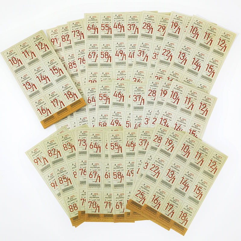 TANGSHI Old Time Ticket Papers 48PCS